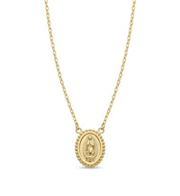 Gargantilla de oro 14k diseño de la virgen Mod LM5131 - 45 cm