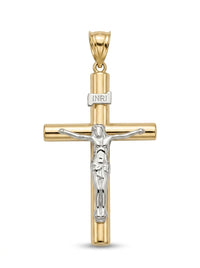 Crucifijo de oro 14k mod 5519 - 3.5 cm