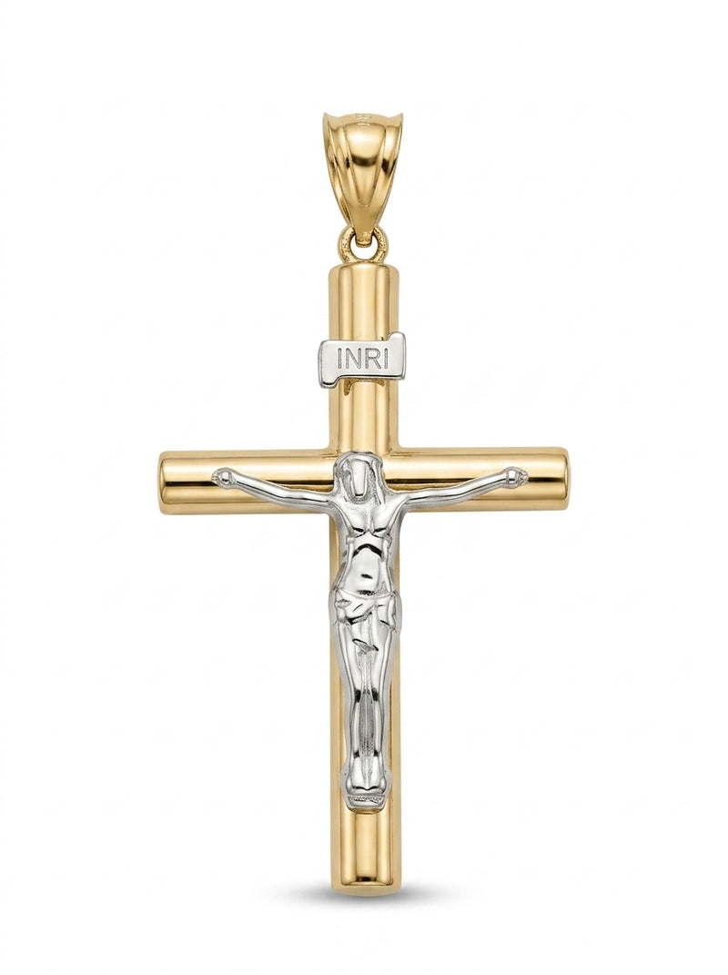 Crucifijo de oro 14k mod 5519 - 3.5 cm