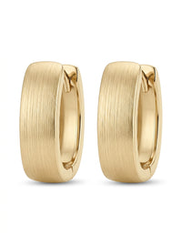 Huggies de oro 14k diseño satinado 5617