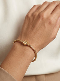 Pulsera de oro 14k diseño para charms Mod 5805 - 18 cm