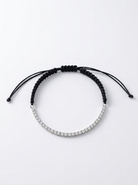 Pulsera de oro blanco 14k tipo tenis Mod 5961 - ajustable
