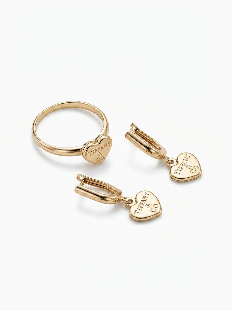 Set de oro 14k inspirado en diseñador Mod 5794