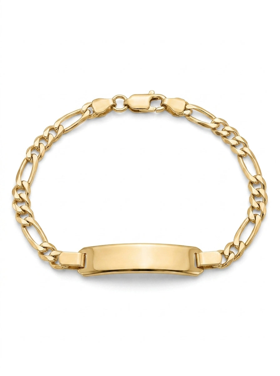Esclavas kids de oro 14k tejido 3 x1 Mod 5458 - 14cm