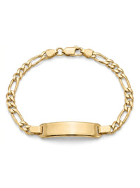 Esclavas kids de oro 14k tejido 3 x1 Mod 5458 - 14cm