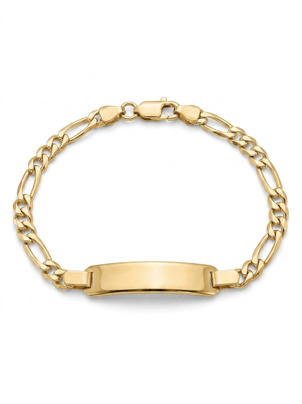 Esclavas kids de oro 14k tejido 3 x1 Mod 5458 - 14cm