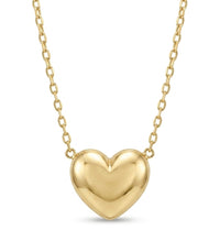 Gargantilla de oro 14k diseño de corazón inflado Mod LM5321 - 45 cm