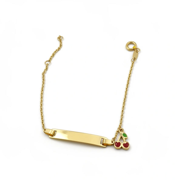 Esclava de cereza de oro 14k 12/14 cm