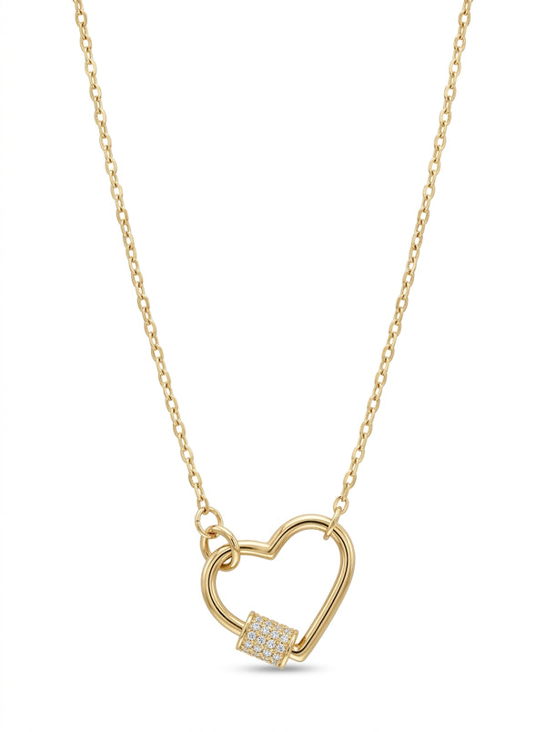 Gargantilla de oro 14k diseño de corazón Mod 5636 - 45 cm