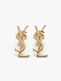 Aretes de oro 10k tipo diseñador de trébol Mod 6104- 3 cm