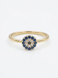 Anillo de oro 14k diseño de flor mod 5590