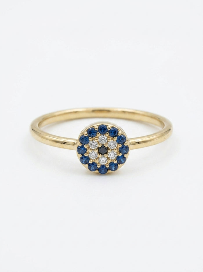 Anillo de oro 14k diseño de flor mod 5590