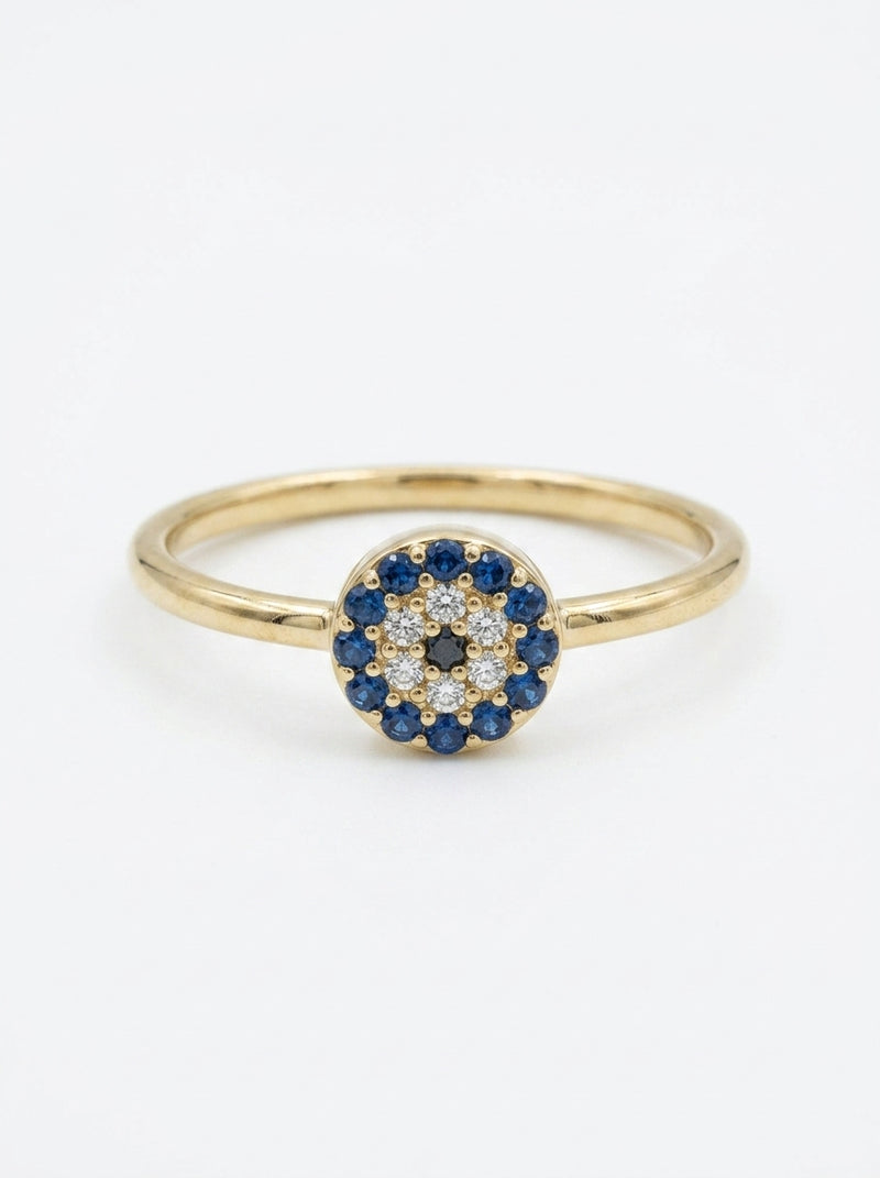 Anillo de oro 14k diseño de flor mod 5590