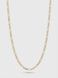 Cadena de oro 14k tejido 3x1 diamantada hueca mod 5828 - 3 mm