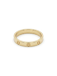 Anillo delgado de oro 10k tipo diseñador mod 5738