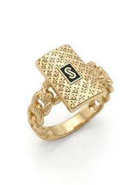 Anillo de oro 14k Mónaco Chain Classic flex  mod 5893