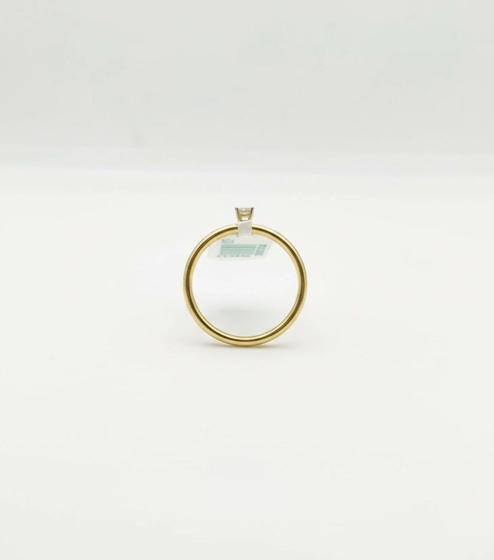 Anillo solitario 10k