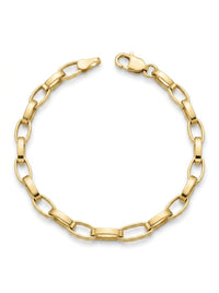 Pulsera de Oro 14K diseño eslabón Mod LM5419 - 18 cm