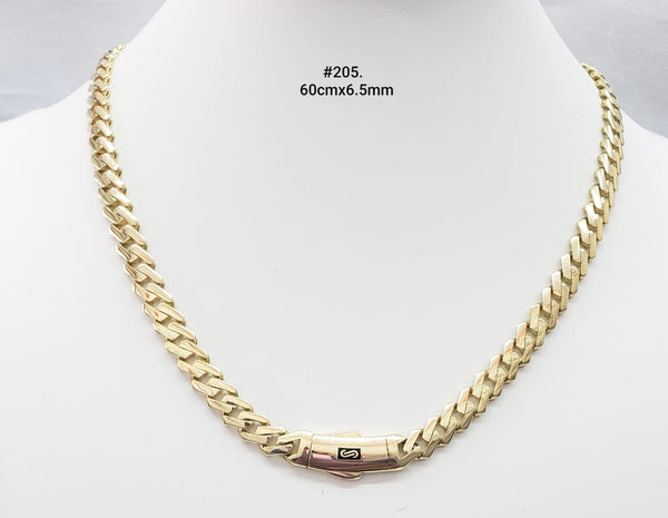 Cadena de oro 14k tejido Edge para caballero