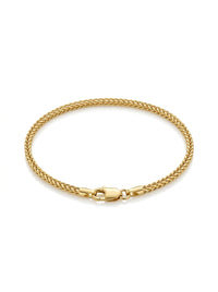 Pulsera de oro 10k tejido espiga Mod 5694 - 18 cm