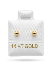 Broquel de oro 14k diseño de bolitas Mod LM5258 (de bolitas)