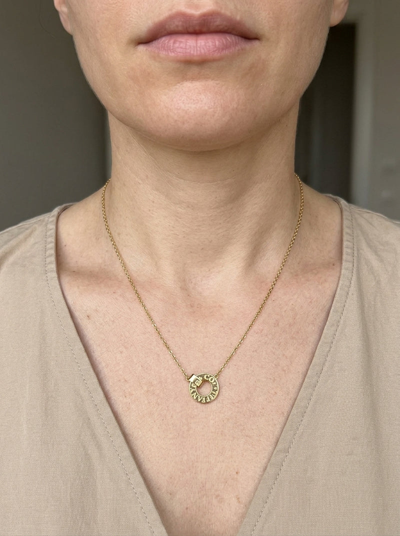 Gargantilla de oro 14k tipo diseñador mod 5957 - 45 cm