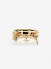 Anillo de oro 14k tipo diseñador  mod 5746