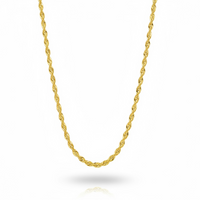 Cadena de oro 14k tejido torsal - 3 mm