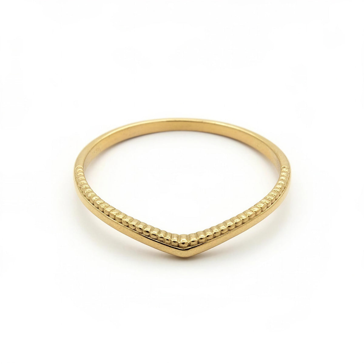 Anillo Chevron Texturizado en Oro 14K Mod.5037