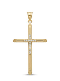 Cruz de oro 14k mod 5516 - 3.5 cm