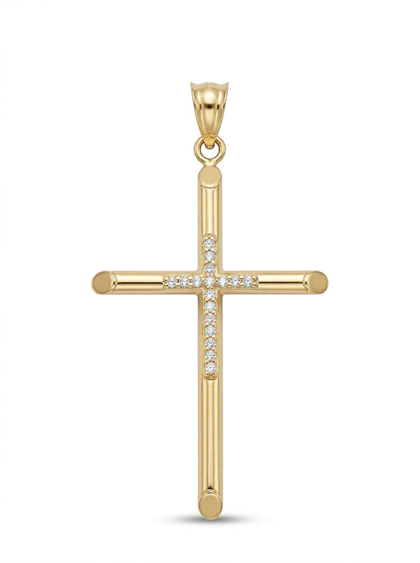 Cruz de oro 14k mod 5516 - 3.5 cm