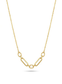 Gargantilla de oro 14k diseño de eslabones Mod LM5320 - 45 cm