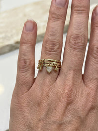 Anillo de oro 14k tipo de diseñador Mod 5779