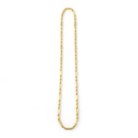 Cadenas torsal fígaro de oro 10k 2mm  Mod. 10384234