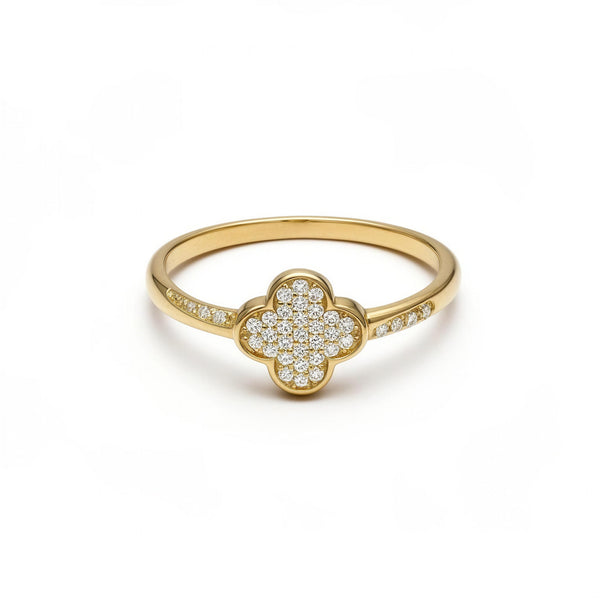 Anillo de oro 10k tipo diseñador hueco Mod. LM 5026