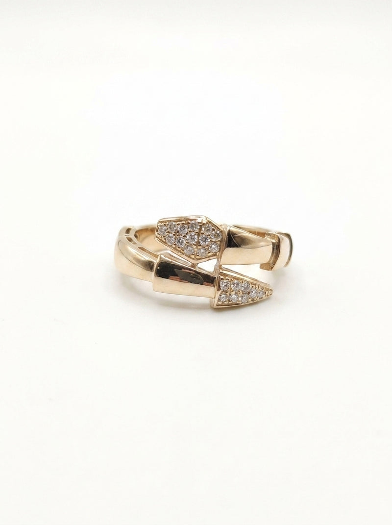 Anillo de oro 14k diseño viper tipo diseñador Mod5762