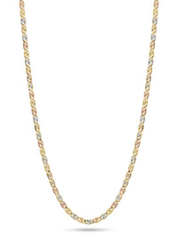 Cadena de oro 14k tejido valentino florentina con estrella mod 5833 - 3 mm