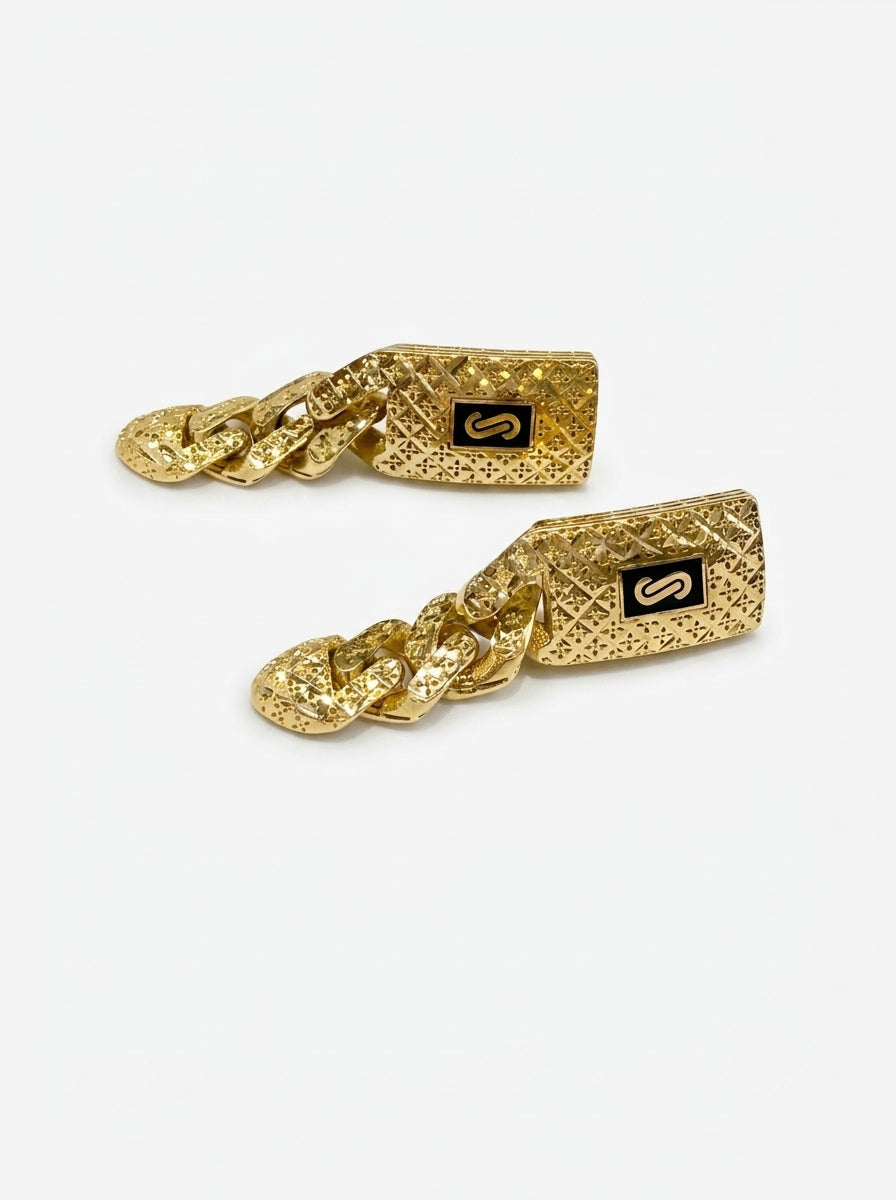 Aretes de oro 14k Mónaco Chain Classic flex mod 5897