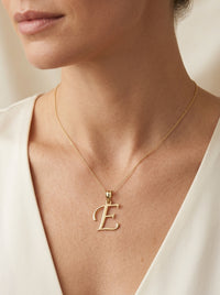 Dije de oro 14k inicial letra E Mod LM5223