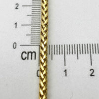 Pulsera tejido espiga de oro 14k mod. 3903