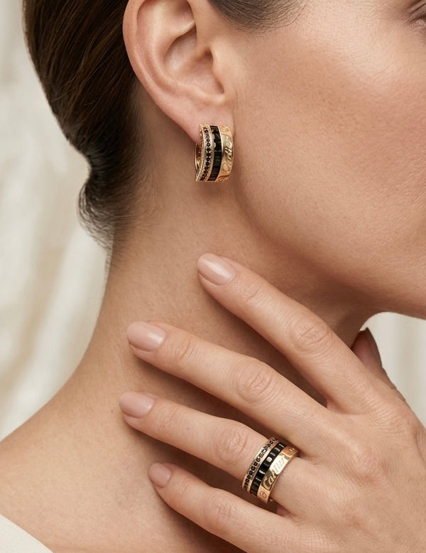 Set de oro 14k inspirado en diseñador Mod 5793