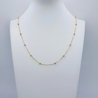 Cadena Viviana de oro florentino 10k 50 cm Mod1025