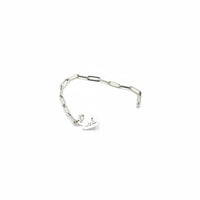 Pulsera de clip de oro blanco 14k Mod.14050126