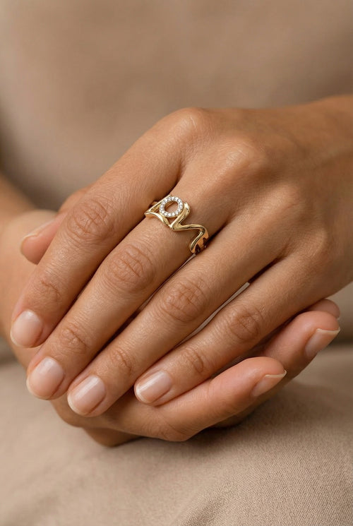 Anillo love de oro 14k Mod.1465500425