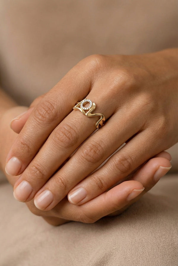 Anillo love de oro 14k Mod.1465500425