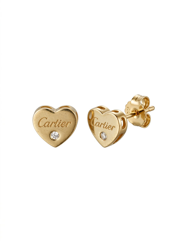 Aretes de oro 14k tipo diseñador Mod 5687