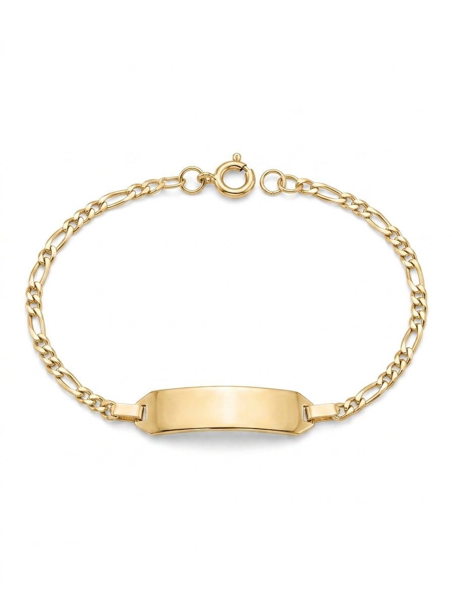 Esclavas kids de oro 14k tejido 3x1 Mod 5460 - 14 cm