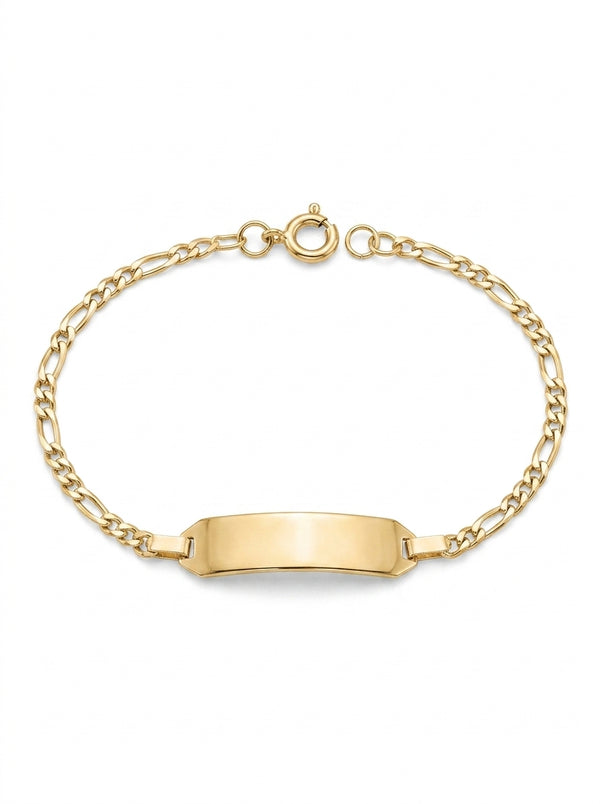 Esclavas kids de oro 14k tejido 3x1 Mod 5460 - 14 cm