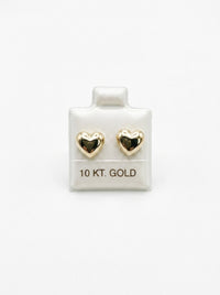 Broquel de oro 10k diseño corazón bombacho grande (de bolitas) LM5209
