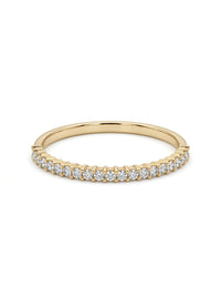 Media churumbela de oro 14k diseño instante eterno con circonias Mod 5786